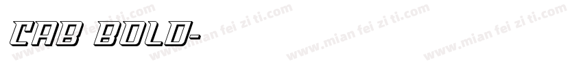 Cab Bold字体转换